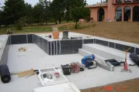 Installation de PVC armé et liner
