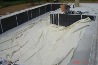 Installation de PVC armé et liner