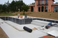 Installation de PVC armé et liner