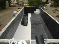 Installation de PVC armé et liner