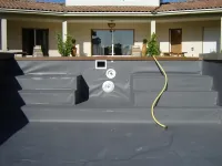 Installation de PVC armé et liner
