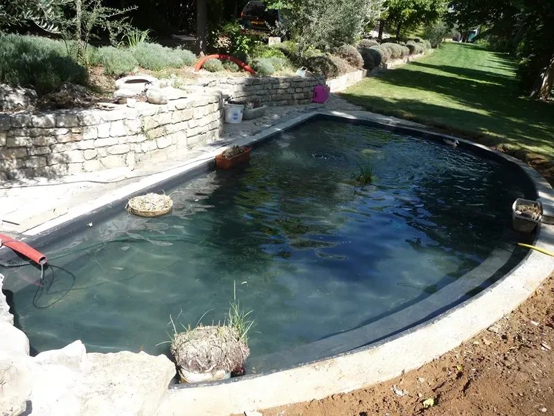 Installation de PVC armé et liner